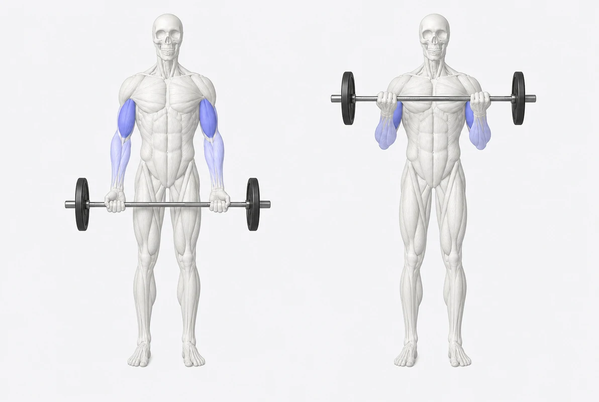 Barbell Curl exercise illustration